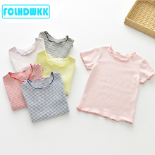 Girls Clothes New Summer Style Casual Children Clothing Baby Striped T-shirts Shorts Kids Short Sleeve 2-6 Year Girls Costume 2024 - buy cheap