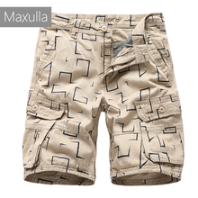 Maxulla мужские короткие летние хлопковые пляжные шорты с принтом Бермуды мужские шорты большого размера 5 видов цветов Mla053 2024 - купить недорого