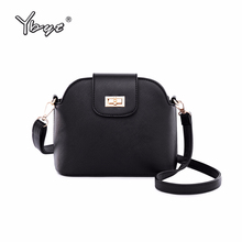 YBYT brand 2019 new fashion shoulder messenger crossbody bags PU leather women strap satchel joker leisure lock shell bag 2024 - buy cheap