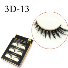 YOKPN 3 Pairs Multilayer Natural Long Thick 3D Fake Eyelashes Synthetic Fibers Eye Tail Makeup False Eyelashes Extension Tools 2024 - buy cheap