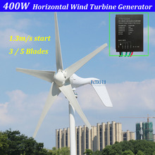 3 Phase Ac 12v 24v 400W Horizontal  Wind Turbine With MPPT Controller Regulator For Home and Streetlight 2024 - buy cheap