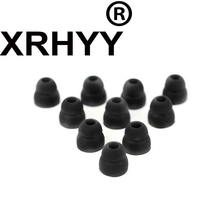 XRHYY 10pcs Black Double Flange Replacement Silicone Earbuds EarTips 4.1mm Connector(Fits PowerBeats 2 wireless) 2024 - buy cheap