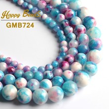 Natural Stone Colorful Persian Jades Gem Beads Round Loose Spacer Beads 15"Strand 6/8/10/12 MM For Jewelry Making DIY Bracelet 2024 - buy cheap