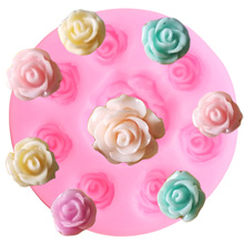 3D Rose Flower Fondant Silicone Mold Cupcake Topper Baby Birthday Cake Decorating Tools  Cookie Baking Chocolate Mould 2024 - buy cheap