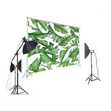 Photography Backdrop Jungel Green Leaf Photo Shoot Background Seaside Beach Backdrop Booth Baby Shower Birthday Party Decoration 2024 - buy cheap