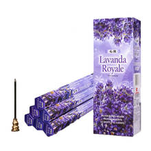 New Lavender original india incense sticks 9 smell imported natural floral stick incenses 18pcs/box Buddhist supplies 2024 - buy cheap