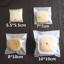 300pcs/lot-7*7cm,10*10cm,14*14cm Frosted Transparent Gift Self-adheive pouch Biscuit Candy Baking Food Bags Sample Packaging 2024 - buy cheap