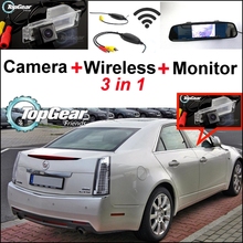 Cámara WiFi 3 en 1 especial, receptor inalámbrico, sistema de espejo de aparcamiento para Cadillac CTS SRX XTS 2024 - compra barato
