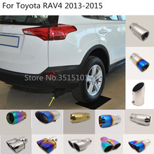 Silenciador de tubo de escape de acero inoxidable, 1 unidad, salida dedicada, para Toyota RAV4 2013 2014 2015 2024 - compra barato