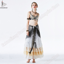 Tribal Bellydance Bra Pants Belts Costume Accessories Hip Scarf Rings Vintage Coins Tops Gypsy Women Dance Belly Pants Layers 2024 - buy cheap