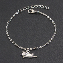 Jewelry Antique Silver Color Happy Cat Charms Bracelet DIY Handmade Link Chain Bracelets For Women 2024 - buy cheap