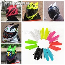 Accesorios de plástico para casco de motocicleta, 1 par, Universal, negro, blanco, rojo, rosa, azul, verde, Unisex, para carreras, Dirtbike, Mohawk 2024 - compra barato