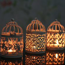 Decorativo marroquino lanterna votiva suporte de vela pendurado lanterna castiçais do vintage decoração para casa lanterna 2024 - compre barato