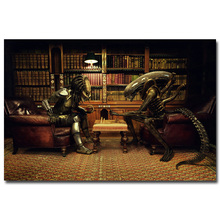 NICOLESHENTING Alien vs Predator 3 Play Chess Movie Art Silk Poster Print 12x18 24x36" Wall Pictures Room Decor 011 2024 - buy cheap