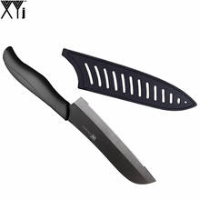 Hot Serrated Bread Ceramic Knife XYj Brand Black Blade Black Handle Kitchen Accessories Handmade 5 Inch Santoku Kitchen Knife 2024 - buy cheap