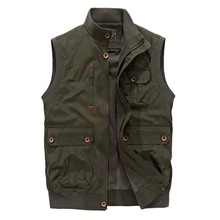 Men Vest Loose Waistcoat Leisure outwear Man Vests sleeveless Coat jacket XXXL 2024 - buy cheap