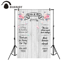 Allenjoy-fondos para estudio de fotografía, telón de madera blanca, flores coloridas, mariposa, boda, personalizado, gran oferta 2024 - compra barato