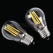 Super Bright Retro G45 A60 C35 LED 24W 18W 12W 6W  Dimmable Filament Light Bulb E27 E14 COB 220V Glass shell Vintage Style Lamp 2024 - buy cheap