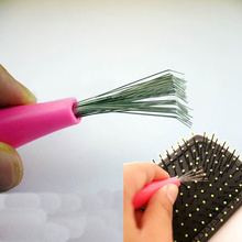 Mini Hair Comb Brush Cleaner Cleaning Remover Embedded Tool Plastic Random Color Plastic Comb Hair Brush Cleaner 2024 - buy cheap