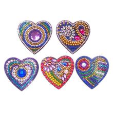 5Pcs/set DIY Special Shape Diamond Painting Keychain Full Drill Bag Hanging Ornaments Diamond Craft Gift 2024 - buy cheap