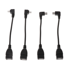 Cable Micro USB de 90 grados, adaptador macho a OTG para tableta Android, Sansumg S7 S6, envío gratis 2024 - compra barato