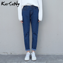 KarSaNy Harem Jeans With High Waist Denim Pants Trousers Loose For Women Grey Vintage Boyfriend Jeans For Women Harem Jean 2019 2024 - buy cheap