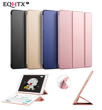 For iPad Pro 9.7 2016 Case : A1673`1674`A1675, Silicone Soft Back + PU Leather Smart Cover for iPad Pro 9.7 inch Case - EQHTX 2024 - buy cheap