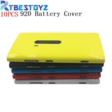 RTBESTOYZ 10 шт./лот оригинальный корпус батарея задняя крышка Корпус для Nokia lumia 920 N920 запасные части 2024 - купить недорого