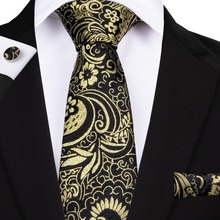 Conjunto de mancuernas de seda para hombre, corbata de Cachemira de 26 estilos, corbatas de seda de 100% para hombre, fiesta Formal de boda, novio, Gravata de lujo para hombre 2024 - compra barato