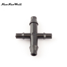 Conectores punzantes de cuatro vías, conector para manguera de jardín, sistema de riego por goteo, Junta cruzada, 20 piezas 4/7 a 3/5mm, 3/5 4/7mm 2024 - compra barato