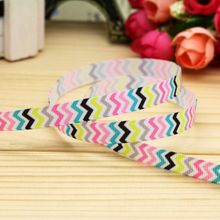 3/8inch Free Shipping Chevron Printed Grosgrain Ribbon Hairbow Headwear Party Decoration Diy Wholesale OEM 9mm P5353 2024 - buy cheap