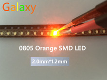 1000 шт 0805 SMD оранжевый Янтарный светодиод 600-610nm SMT СВЕТОДИОДНЫЙ светильник диодный прозрачный DIY супер яркие диоды 2024 - купить недорого