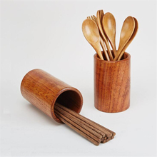 Kitchen Tableware Box Chopsticks Spoon Fork Storage Box Wooden Cutlery Drainer Holder Dinnerware Storage Organization 2024 - buy cheap