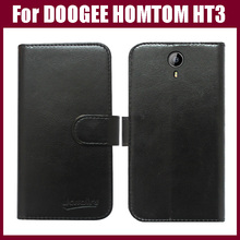 New Arrival! High Quality Stand Flip Leather Phone Case Cover For DOOGEE HOMTOM HT3 Phone Case With Card Holder Six Colors 2024 - buy cheap