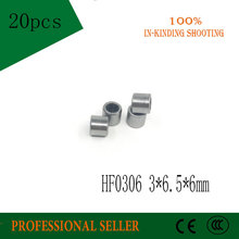 Rodamiento de agujas unidireccional, 20 piezas, HF0306, 3x6,5x6mm, Envío Gratis, alta calidad 2024 - compra barato