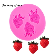 3D Strawberry silicone mold soap sugar fondant molds fruit chocolate moulds for cakes decorating tools silikon form T0107 2024 - buy cheap