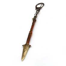New Game Odyssey Keychain Broken Spear Of Leonidas Replica Key Ring Chain Men Car Fans Toy Jewelry Chaveiro 2024 - buy cheap