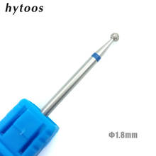 HYTOOS 1.8mm Ball Diamond Nail Drill Bit 3/32" Rotary Burr Cuticle Clean Manicure Cutters Drill Accessories Nail Beauty Tool 2024 - buy cheap