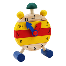 Time Learning Education Mini Puzzle Clock Montessori Wooden Puzzles Toys For Children Digital Educational Game 2024 - buy cheap