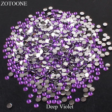 ZOTOONE FlatBack Resin Nail Art Non HotFix Resin Rhinestones DIY Mobile Phone Nail Art Craft Stick Drill Non Hotfix Use Glue E 2024 - buy cheap