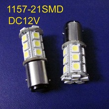 Luz de freio para carro, de alta qualidade, 12v, 4w, bay15d, base 15d, py21/5w, 1157 p21/5w, luz de estacionamento automotiva, frete grátis, 50 lâmpadas 2024 - compre barato