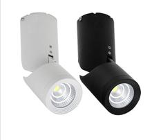 Luz descendente led cob para techo, de 12W lámpara de pared, montada en superficie, ajustable, giratoria 360, color negro/blanco, 6 uds. 2024 - compra barato