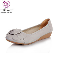 9 Colors Plus Size(34-43) Women Shoes 2017 Loafers Women Genuine Leather Flat Shoes Woman Casual Nurse Work Shoes Women Flats 2024 - buy cheap