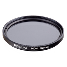 Фильтр нейтральной плотности ND4 RISE(UK) 52 мм для всех объективов камеры 2024 - купить недорого