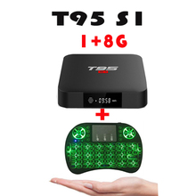 smart tv box T95 S1 Android 7.1 TV BOX available 1G+8G/2GB+16GB and i8 air mouse Amlogic S905W Quad Core 2024 - buy cheap
