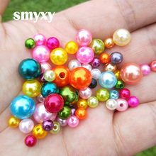 Pick 4/5/6/8/10mm Mixed Color Bright Candy Color Imitation Pearl Beads DIY Bracelets Necklaces Making Jewelry Accessories 2024 - buy cheap