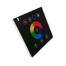 Led RGB RGBW Strip Controller DC12V 4A 4 Channel Output Temper Glass Panel Touch Screen Dimmer Wall Light Switch Tape 4 Channel 2024 - buy cheap