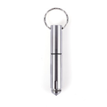 Mini caneta esferográfica tática de defesa, chaveiro de aço inoxidável para mulheres, ferramenta multifuncional edc, 1 peça 2024 - compre barato
