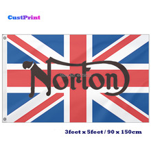 Pés Norton CustPrint 3x5 REINO UNIDO Bandeira Britânica Bandeira com 2 Ilhós De Metal 2024 - compre barato