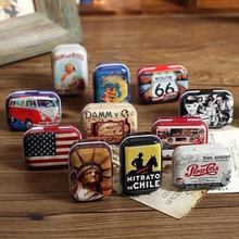 1PC New Style Mini Tin Box Zakka Vintage Small Metal Tins Storage Box Organizer Pill Case 2018 2024 - buy cheap